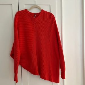 Free People Star Dune Peach HiLow Sweater